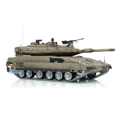 TOUCAN RC HOBBY Heng Long 1/16 RC Tank IDF Merkava MK IV 3958 Remote Control Battle Tank Metal Wheels Tracks Gearbox 360??Turret Smoke 2 Battery