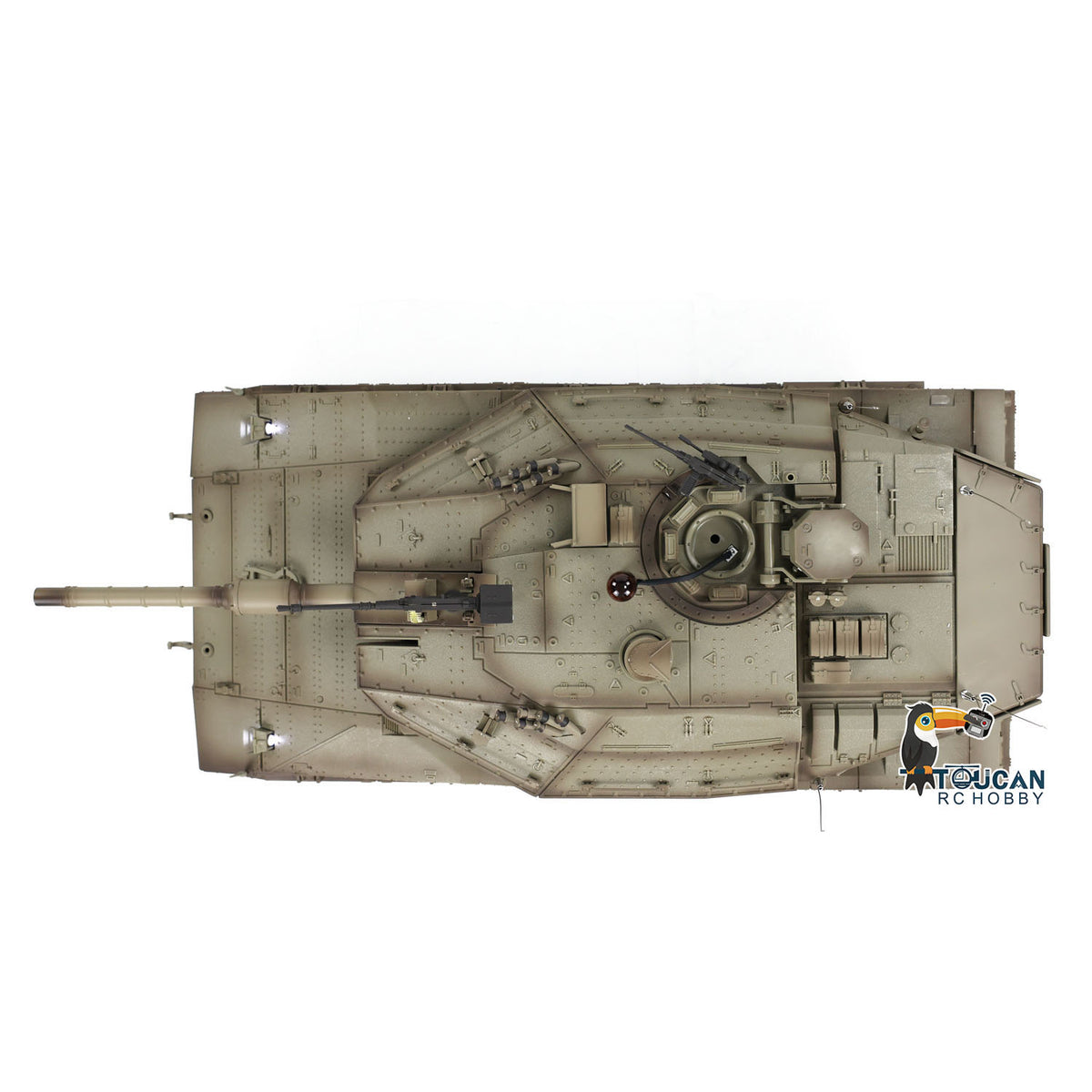 TOUCAN RC HOBBY Heng Long 1/16 RC Tank IDF Merkava MK IV 3958 Remote Control Battle Tank Metal Wheels Tracks Gearbox 360??Turret Smoke 2 Battery