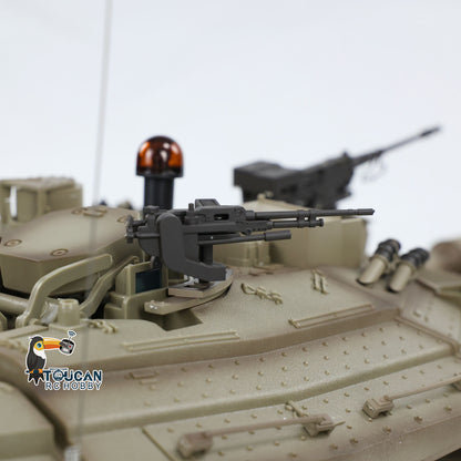TOUCAN RC HOBBY Heng Long 1/16 RC Tank IDF Merkava MK IV 3958 Remote Control Battle Tank Metal Wheels Tracks Gearbox 360??Turret Smoke 2 Battery