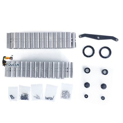 TOUCAN RC HOBBY JDModel Metal Dozer Blade Fuel Tank Tracks for 1/14 JDM-98 DXR2 RC Hydraulic Bulldozer DIY Model for Construction Vehicle Enthusiast
