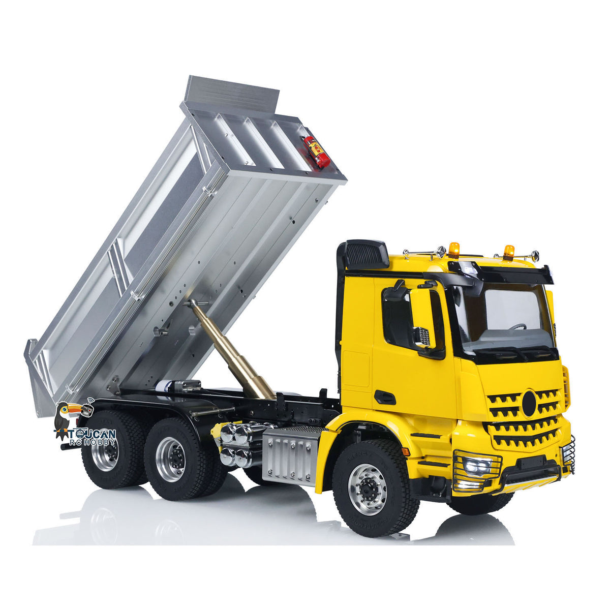 TOUCAN RC HOBBY MODO UK Stock RTR 1/14 RC Hydraulic Tipper 6X6 Metal Chassis 2Speed Model Car Remote Control Dumper Truck NO Lock Light Sound Radio Battery