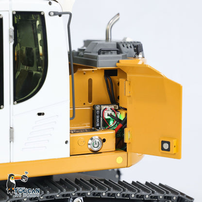 TOUCAN RC HOBBY Excavatrice hydraulique radiocommandée 5 voies échelle 1/14 914, modèle réduit d'engin de terrassement en métal avec télécommande, variateur, servomoteur et moteur, RTR