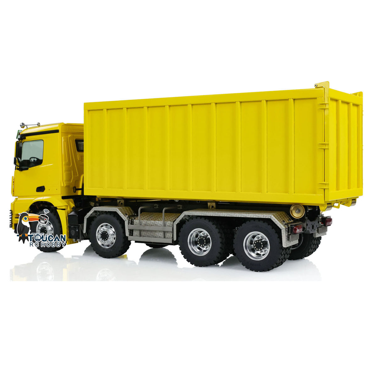 TOUCAN RC HOBBY LESU K3363 Cabin 1/14 Metal 8x8 RC Hydraulic Dump Truck with 2 Speed Transmission FlySky I6S Radio System for Remote Control Construction Enthusiast