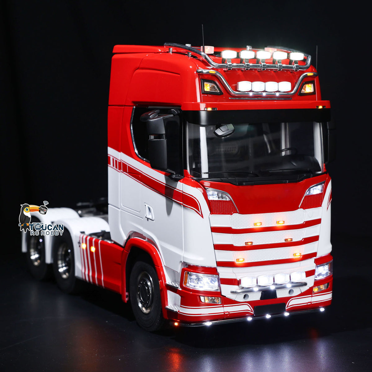 In Stock TOUCAN RC HOBBY ScaleClub 1/14 Finished RC Tractor Truck 770S 6x6 Metal Chassis Light Sound Smoke 3-speed Differential Lock Cabin Openable I6S Remote
