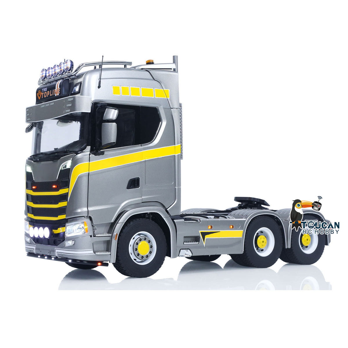 In Stock TOUCAN RC HOBBY 1/14 RC Tractor Truck 770S RTR 3Speed Lorry 6X6 Metal Chassis Axle Locks Smoke Sound Light Chassis Suspension ST8 Battery