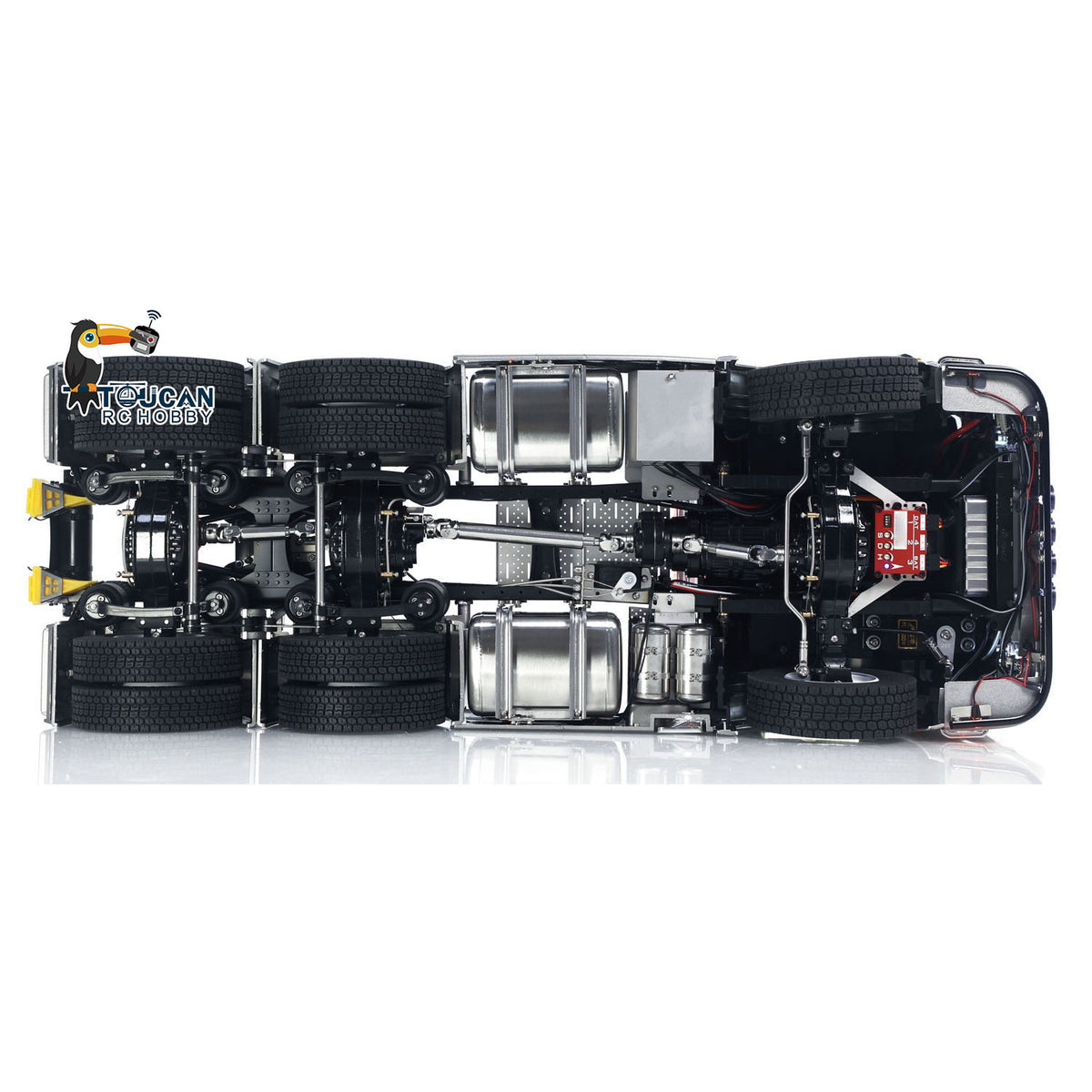 In Stock TOUCAN RC HOBBY 1/14 RC Tractor Truck 770S RTR 3Speed Lorry 6X6 Metal Chassis Axle Locks Smoke Sound Light Chassis Suspension ST8 Battery