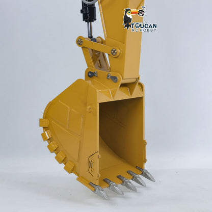 TOUCAN RC HOBBY 63KG! 1/14 6015B Metal Hydraulic Radio Controlled Excavator Light Liquid Crystal Display Painted Assembled Body Rotates 360Degrees