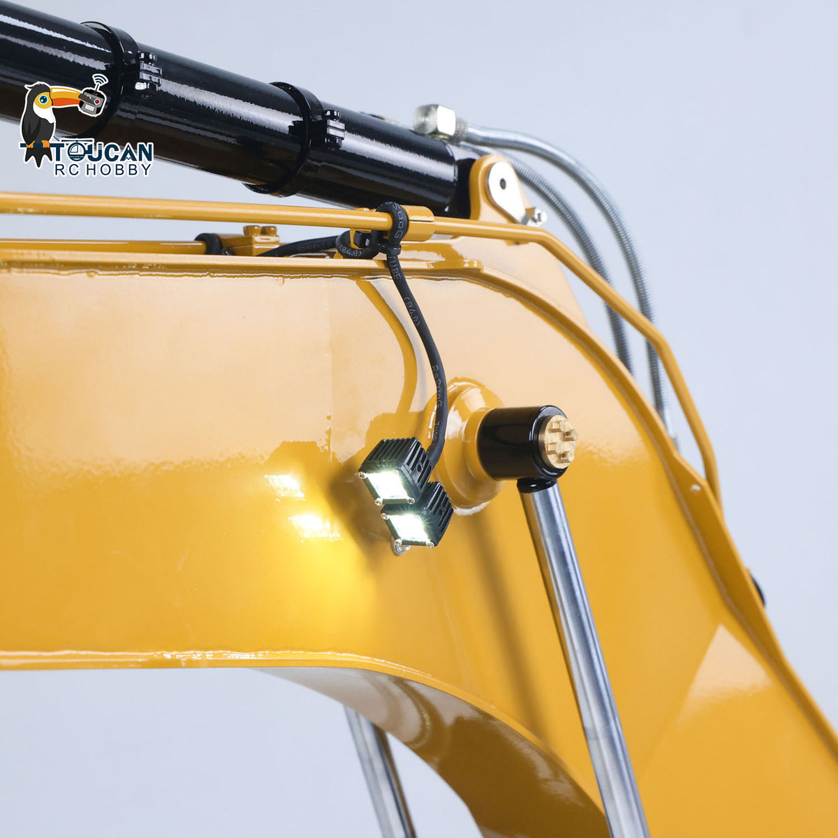 TOUCAN RC HOBBY 63KG! 1/14 6015B Metal Hydraulic Radio Controlled Excavator Light Liquid Crystal Display Painted Assembled Body Rotates 360Degrees
