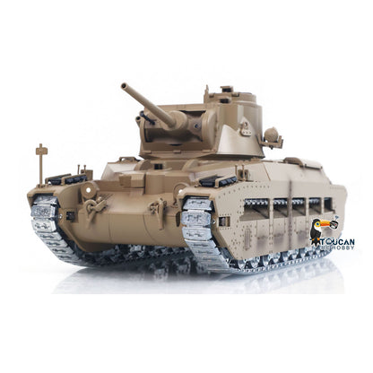 Fast Free Shipping for EU Tongde 1/16 RC Tank Matilda III IV IR Turret Rotary 320 Degree Electric Military Vehicle Metal Gearbox Road Wheel