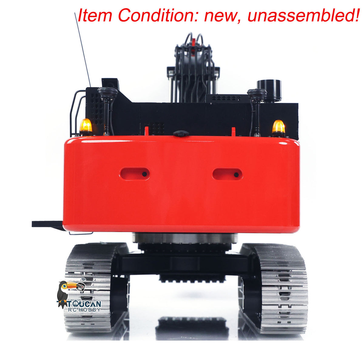 TOUCAN RC HOBBY LESU Aoue ZX490 1/14 Metal RC Hydraulic Excavator B0026 6-Channel Directional Valve 360 Degrees Continuous Rotation High-torque Drive Wheels Lighting System