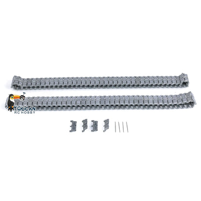 TOUCAN RC HOBBY Heng Long Metal Road Wheels Return Rollers Idlers Bearings Tracks Rubber Pads Sprockets for 1/16 British Challenger II RC Tank 3908