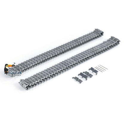 TOUCAN RC HOBBY Heng Long Metal Road Wheels Return Rollers Idlers Bearings Tracks Rubber Pads Sprockets for 1/16 British Challenger II RC Tank 3908