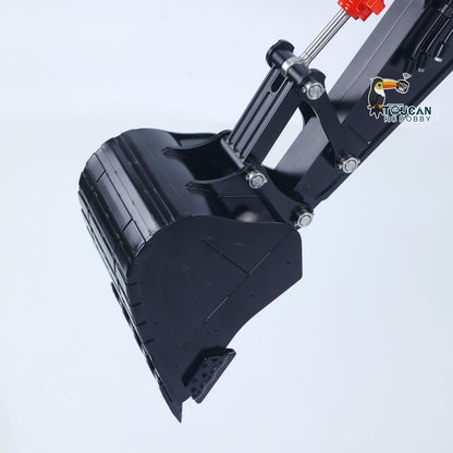 TOUCAN RC HOBBY LESU Aoue ZX490 1/14 Metal RC Hydraulic Excavator B0026 6-Channel Directional Valve 360 Degrees Continuous Rotation High-torque Drive Wheels Lighting System