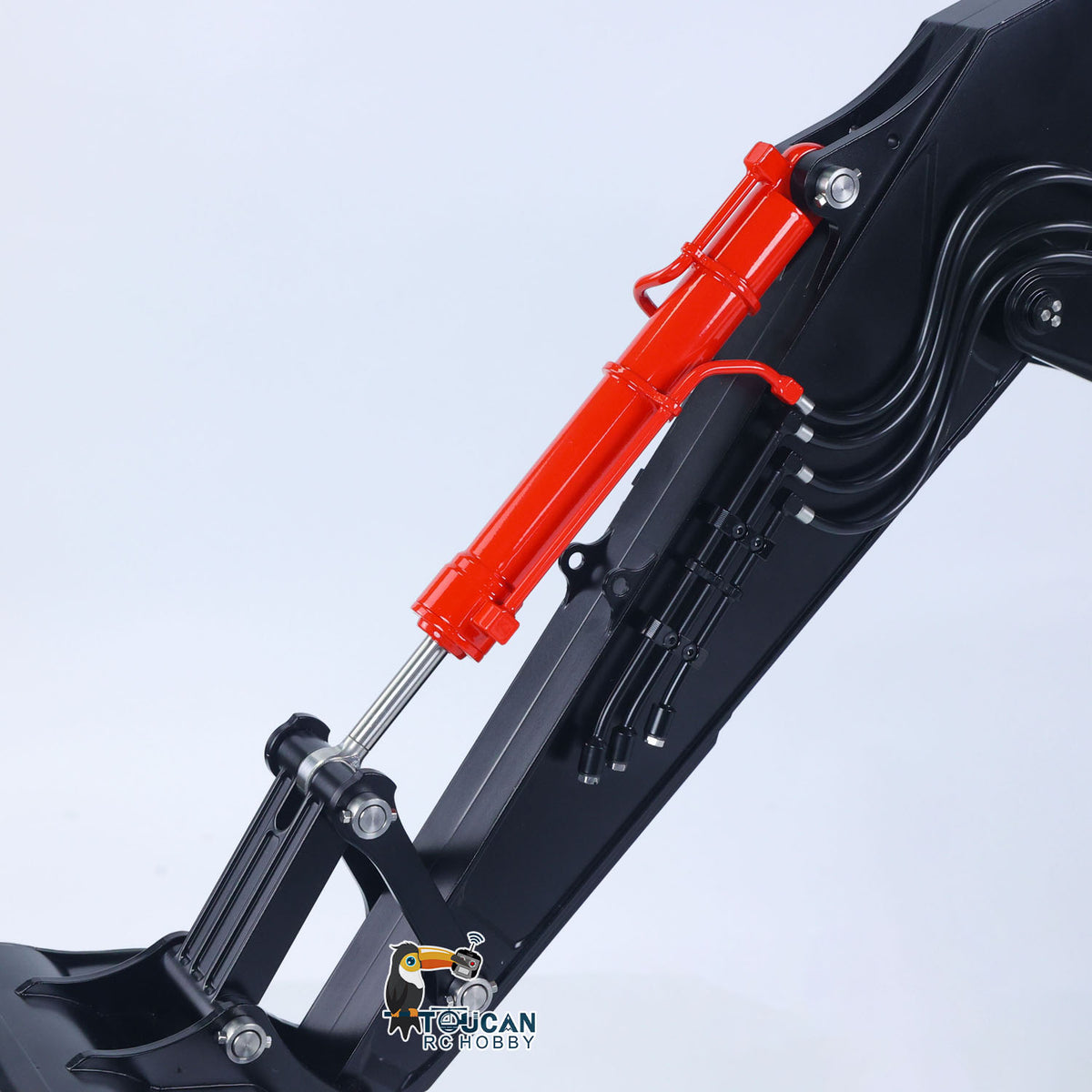 TOUCAN RC HOBBY LESU Aoue ZX490 1/14 Metal RC Hydraulic Excavator B0026 6-Channel Directional Valve 360 Degrees Continuous Rotation High-torque Drive Wheels Lighting System