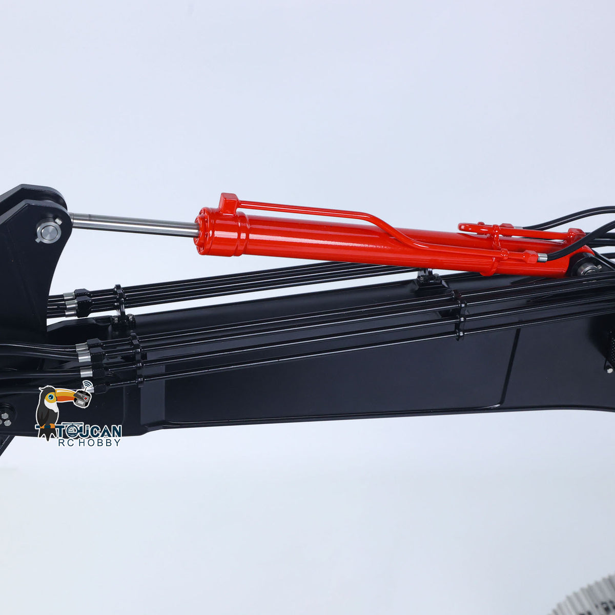 TOUCAN RC HOBBY LESU Aoue ZX490 1/14 Metal RC Hydraulic Excavator B0026 6-Channel Directional Valve 360 Degrees Continuous Rotation High-torque Drive Wheels Lighting System