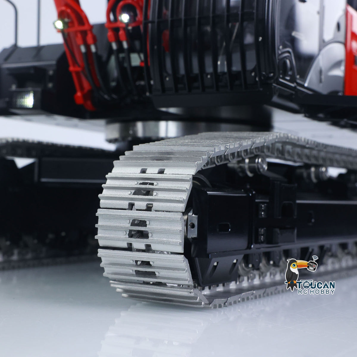 TOUCAN RC HOBBY LESU Aoue ZX490 1/14 Metal RC Hydraulic Excavator B0026 6-Channel Directional Valve 360 Degrees Continuous Rotation High-torque Drive Wheels Lighting System