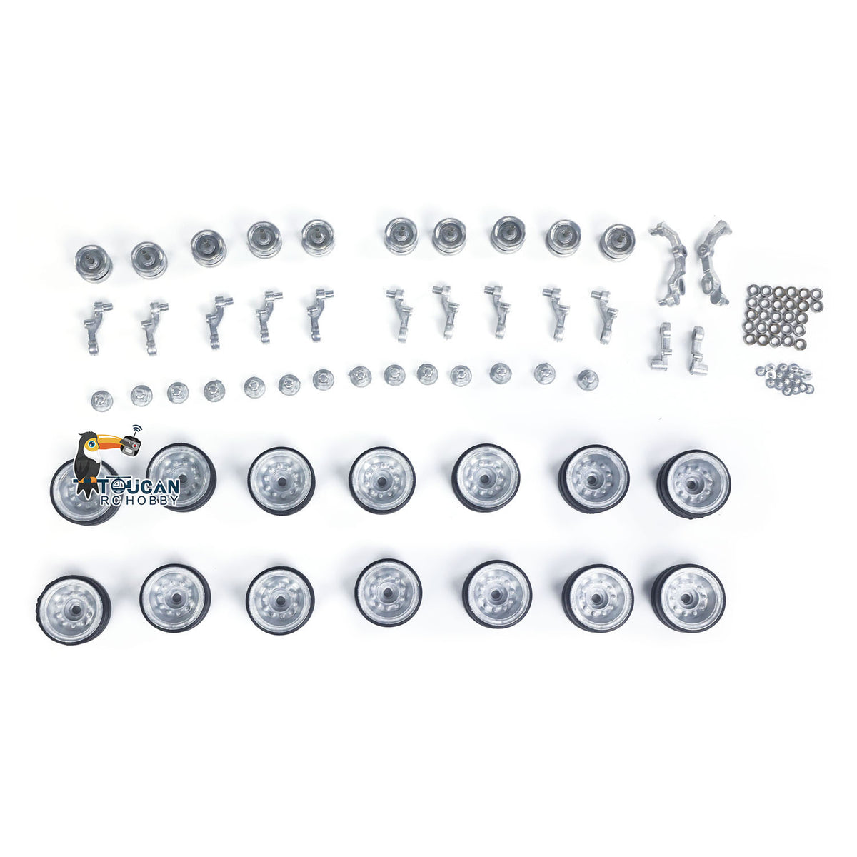 TOUCAN RC HOBBY Metall-Laufrollen Schwingarm für Heng Long 1/16 RC Panzer 3838 USA M26 Pershing DIY Militär-Panzerwagen Modell Zubehör