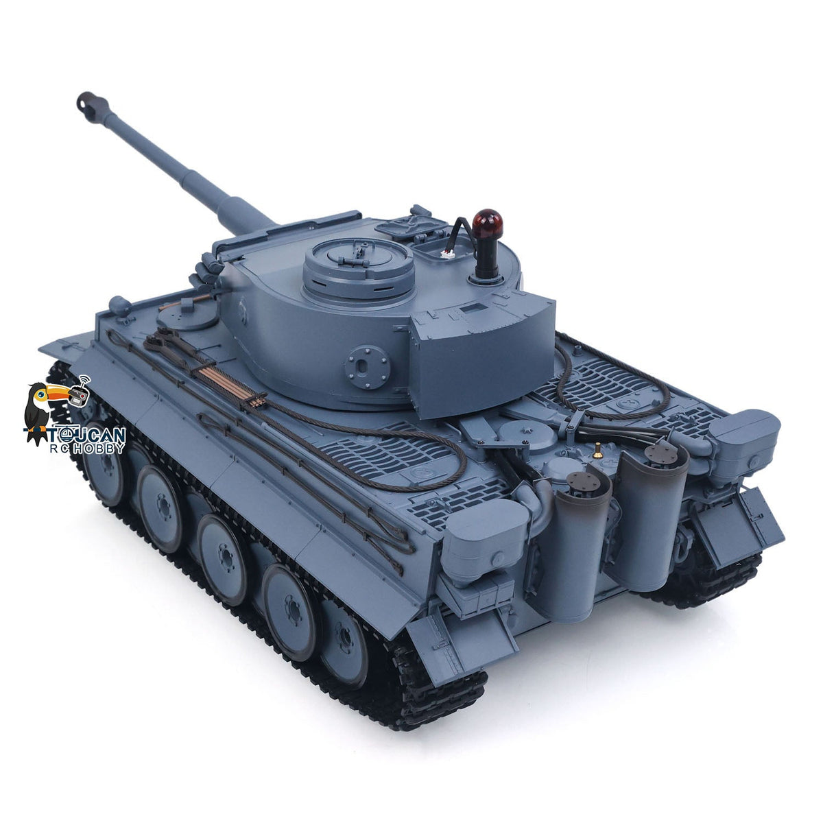 TOUCAN RC HOBBY Heng Long 1/16 TK7.0 Plastic German Tiger I RTR RC Tank 3818 with Steel Gearbox Metal Barrel Recoil 360 Degrees Turret BB Unit Infrared Combat