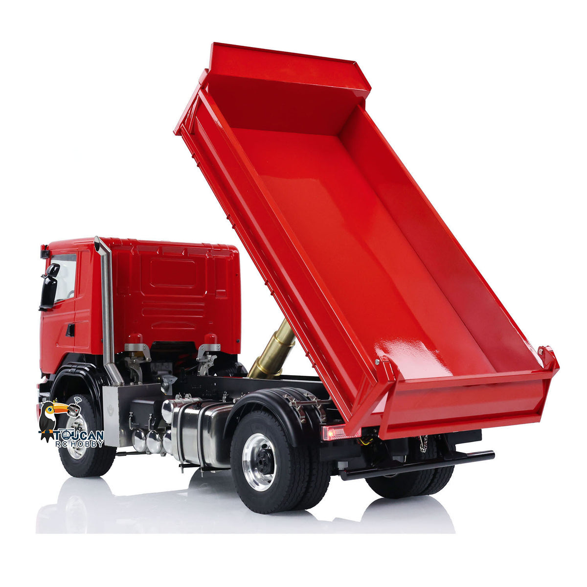 TOUCAN RC HOBBY LXY 1/14 4*4 RC Hydraulic Dumper Car Remote Control Dump Truck Metal Tipper Electric Model 3-speed Transmission