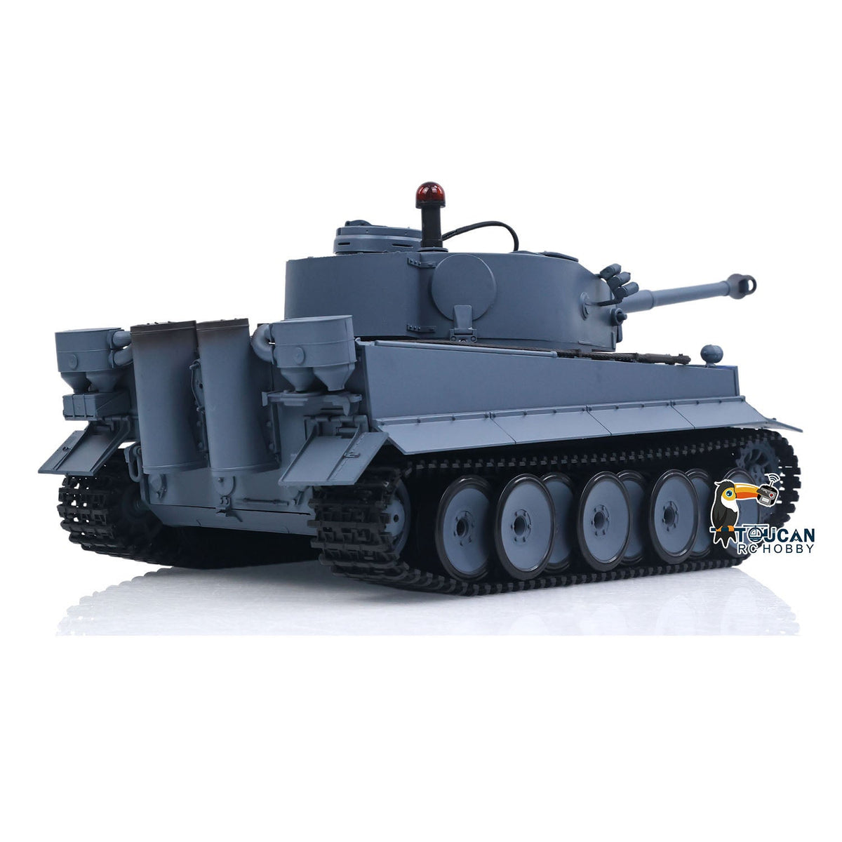 TOUCAN RC HOBBY Heng Long 1/16 TK7.0 Plastic German Tiger I RTR RC Tank 3818 with Steel Gearbox Metal Barrel Recoil 360 Degrees Turret BB Unit Infrared Combat