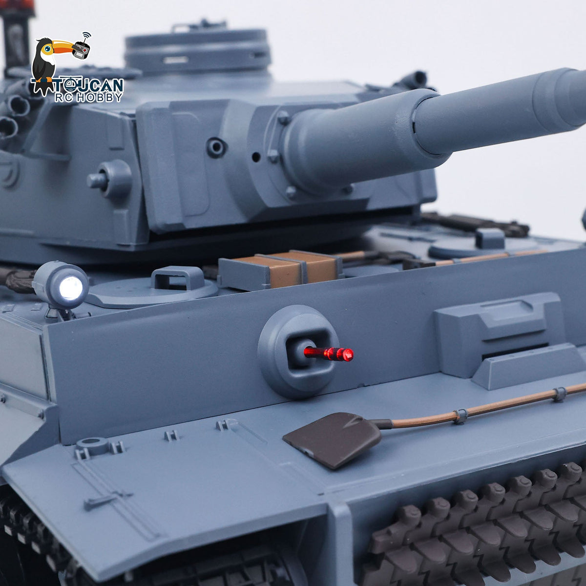 TOUCAN RC HOBBY Heng Long 1/16 TK7.0 Plastic German Tiger I RTR RC Tank 3818 Infrared Combat BB Sounds Lights Smoke Model Metal Barrel Recoil