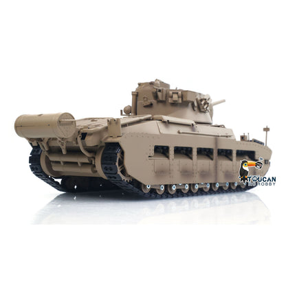 TOUCAN RC HOBBY US Stock Tongde 1/16 Remote Control Military Tank Matilda III IV Turret Rotation 320 Degree IR Lights Sounds RC Electric Model Smoke Unit