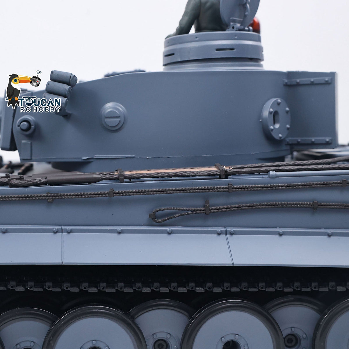 TOUCAN RC HOBBY Heng Long 1/16 TK7.0 Plastic German Tiger I RTR RC Tank 3818 Infrared Combat BB Sounds Lights Smoke Model Metal Barrel Recoil