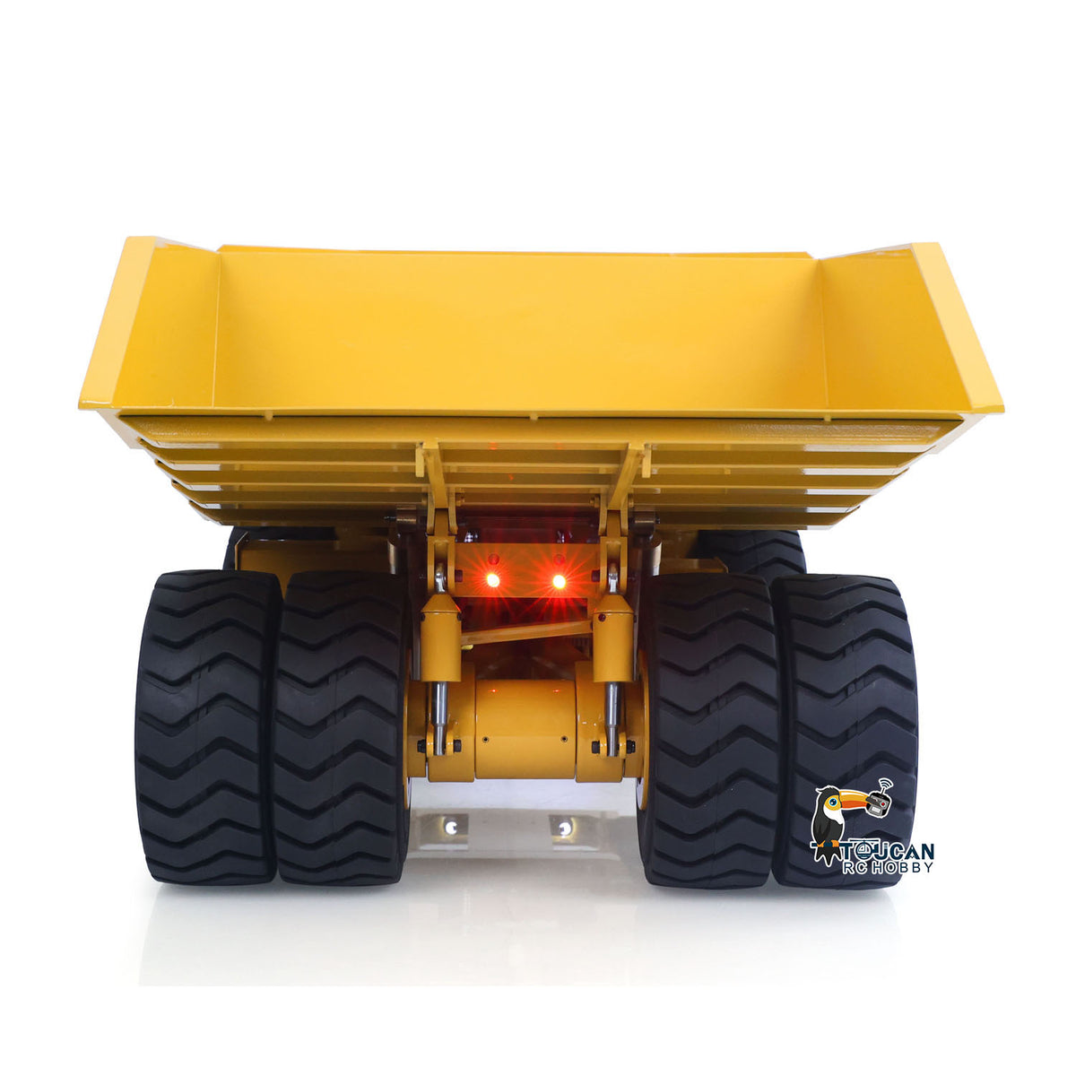 TOUCAN RC HOBBY 793D 1/20 Metal RC Hydraulic Mining Truck FS-i6X Radio Controller Spring Suspension Differential Rear Axle Light Warning Sound for Construction Model Collectors