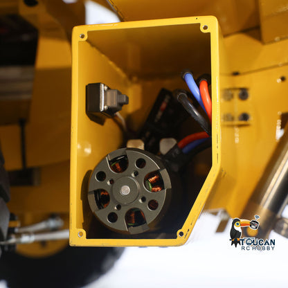 TOUCAN RC HOBBY 793D 1/20 Metal RC Hydraulic Mining Truck FS-i6X Radio Controller Spring Suspension Differential Rear Axle Light Warning Sound for Construction Model Collectors