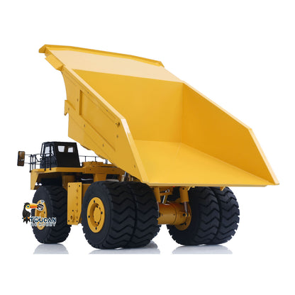 TOUCAN RC HOBBY 793D 1/20 Metal RC Hydraulic Mining Truck FS-i6X Radio Controller Spring Suspension Differential Rear Axle Light Warning Sound for Construction Model Collectors