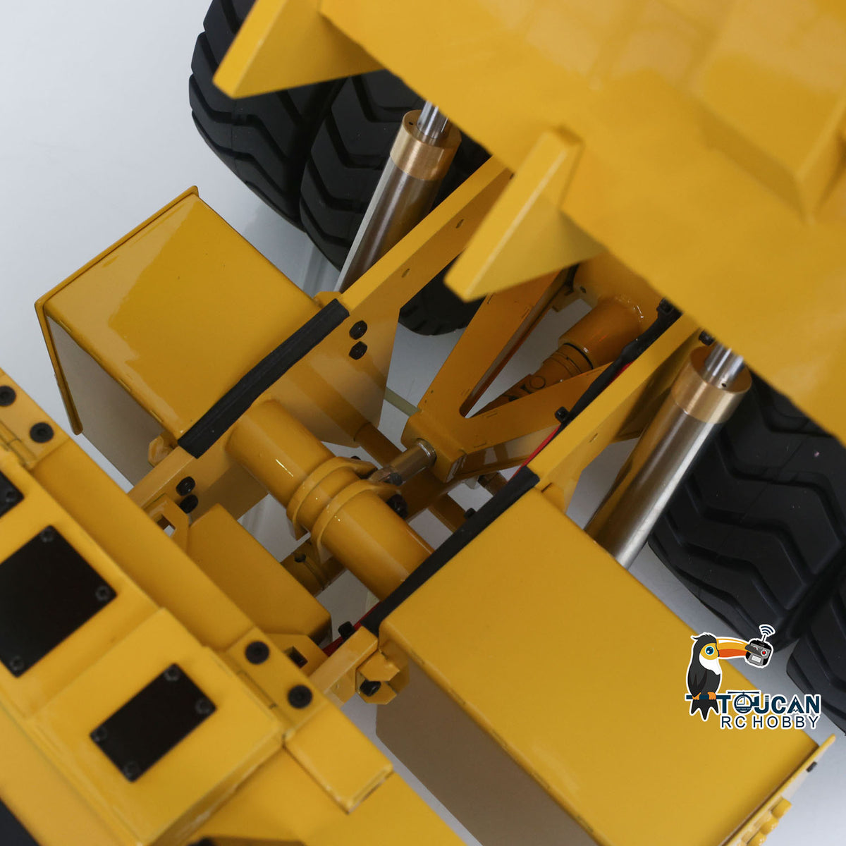 TOUCAN RC HOBBY 793D 1/20 Metal RC Hydraulic Mining Truck FS-i6X Radio Controller Spring Suspension Differential Rear Axle Light Warning Sound for Construction Model Collectors