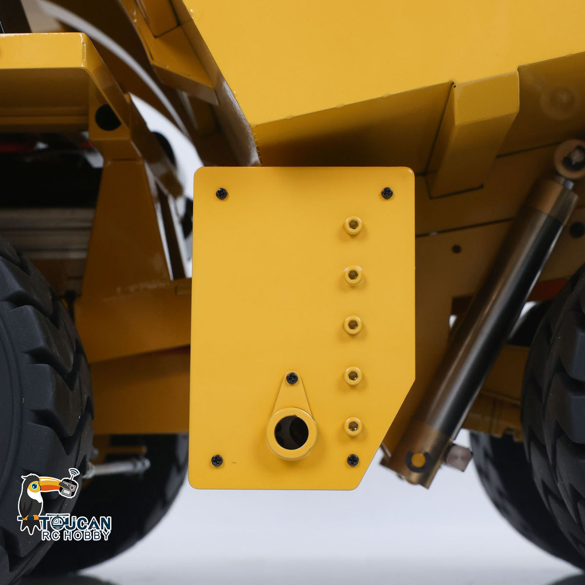 TOUCAN RC HOBBY 793D 1/20 Metal RC Hydraulic Mining Truck FS-i6X Radio Controller Spring Suspension Differential Rear Axle Light Warning Sound for Construction Model Collectors