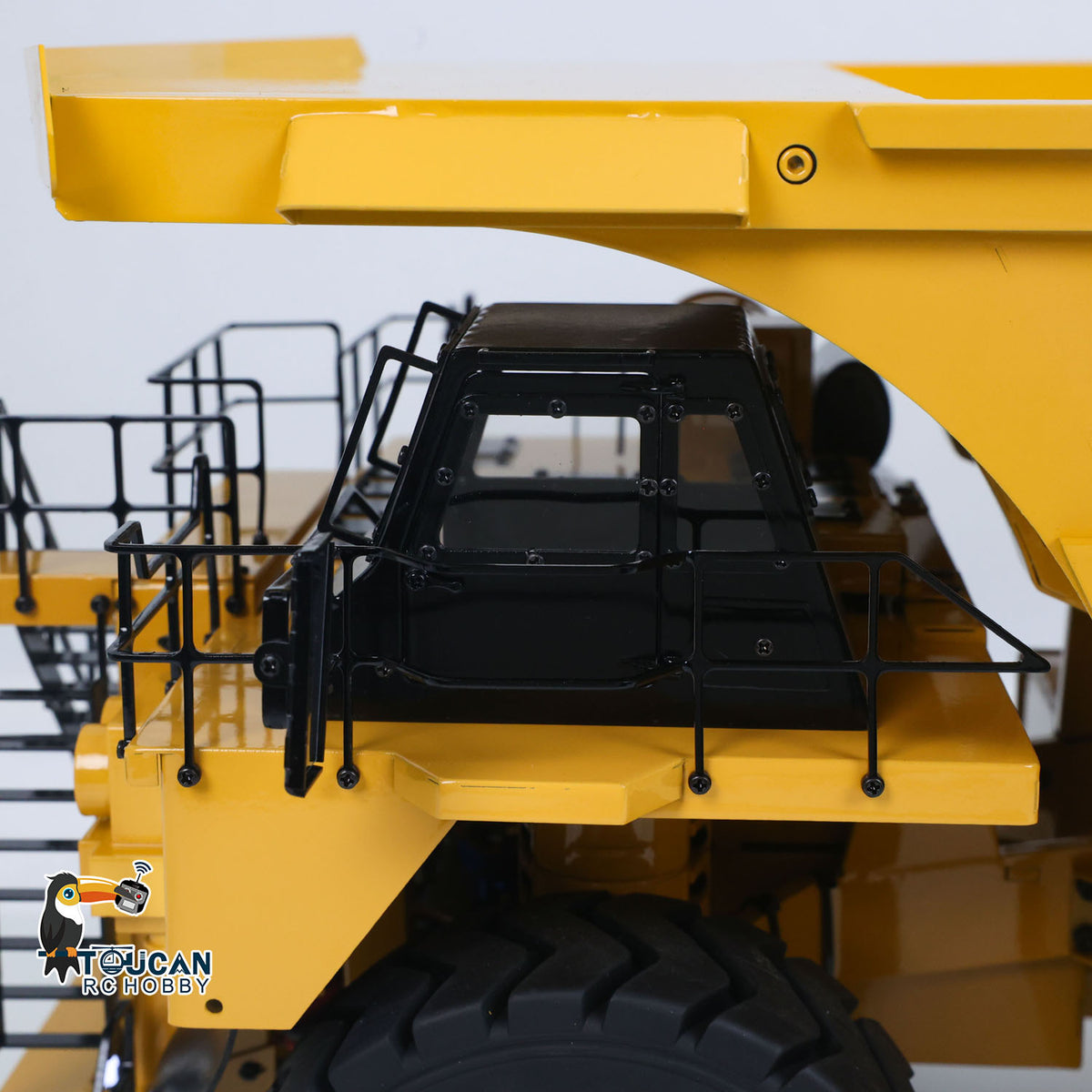 TOUCAN RC HOBBY 793D 1/20 Metal RC Hydraulic Mining Truck FS-i6X Radio Controller Spring Suspension Differential Rear Axle Light Warning Sound for Construction Model Collectors