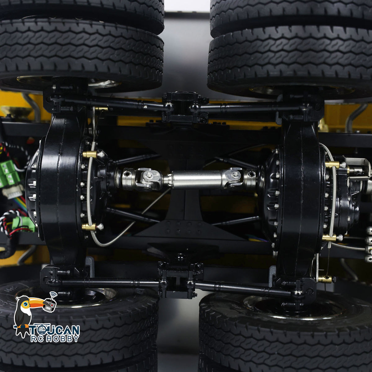 TOUCAN RC HOBBY LXY G88 1/14 Metal 8x8 RC Roll On Off Hydraulic Dump Truck PNP 3 Speed Transmission Differential Lock Axles ST8 Controller Light Sound System for Construction Model Collectors