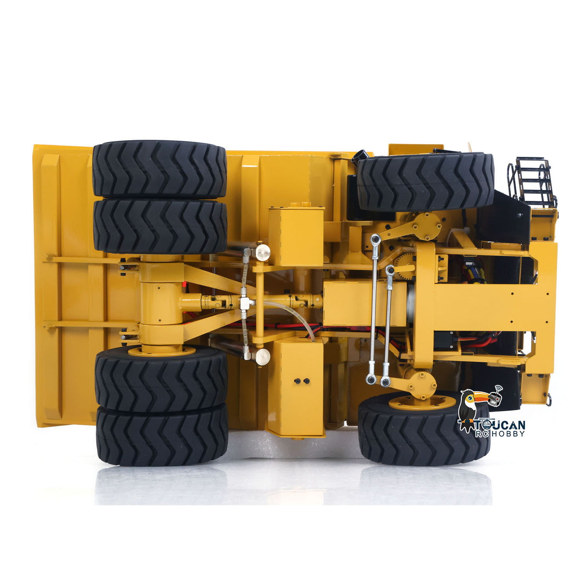 TOUCAN RC HOBBY 793D 1/20 Metal RC Hydraulic Mining Truck FS-i6X Radio Controller Spring Suspension Differential Rear Axle Light Warning Sound for Construction Model Collectors