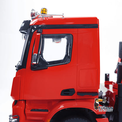 TOUCAN RC HOBBY LXY 1/14 10x10 RC Hydraulic Crane Dump Truck Radio Control Full Dumper Lorry with U-shaped Short High Standard Bucket Timber Flatbed