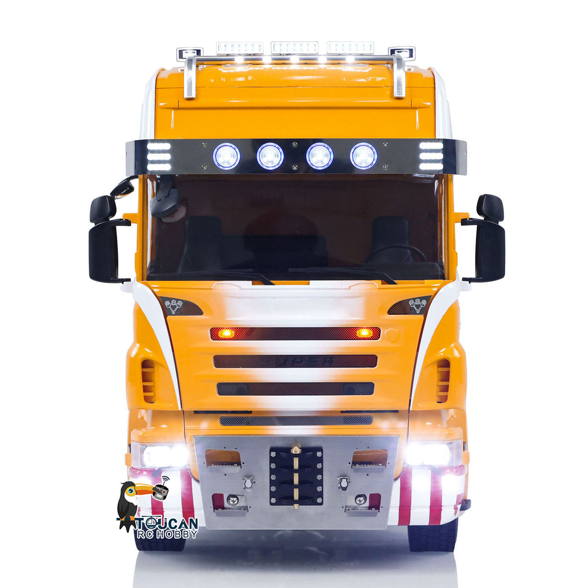 TOUCAN RC HOBBY ScaleClub 1/14 8x8 RC Tractor Truck RTR R620 Metal Remote Control Cars 3-Speed Transmission Assembled and Painted ESC Servos