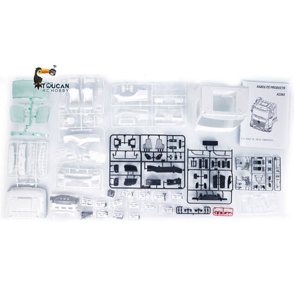 TOUCAN RC HOBBY JXModel VL18U F2000 K3363 Cabin 1/14 Metal 6x4 RC Hydraulic Skip Loader KIT Swing Arm Dump Garbage Truck 4-Way Valve 2-Speed Gearbox for Hobby Builders