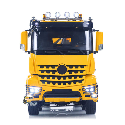 TOUCAN RC HOBBY LXY 1:14 10*10 RC Hydraulic Crane Full Dump Metal Lorry Rear Axle Steering with U-shaped Short High Standard Bucket Timber Flatbed