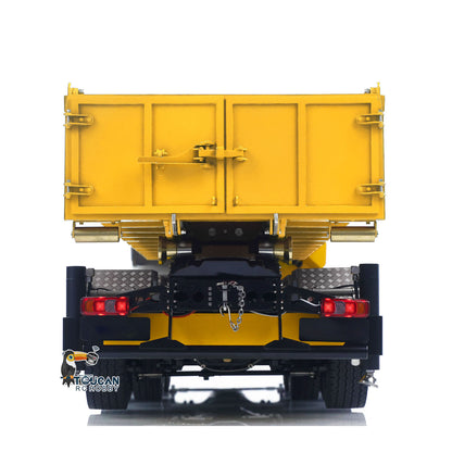 TOUCAN RC HOBBY LXY 1:14 10*10 RC Hydraulic Crane Full Dump Metal Lorry Rear Axle Steering with U-shaped Short High Standard Bucket Timber Flatbed