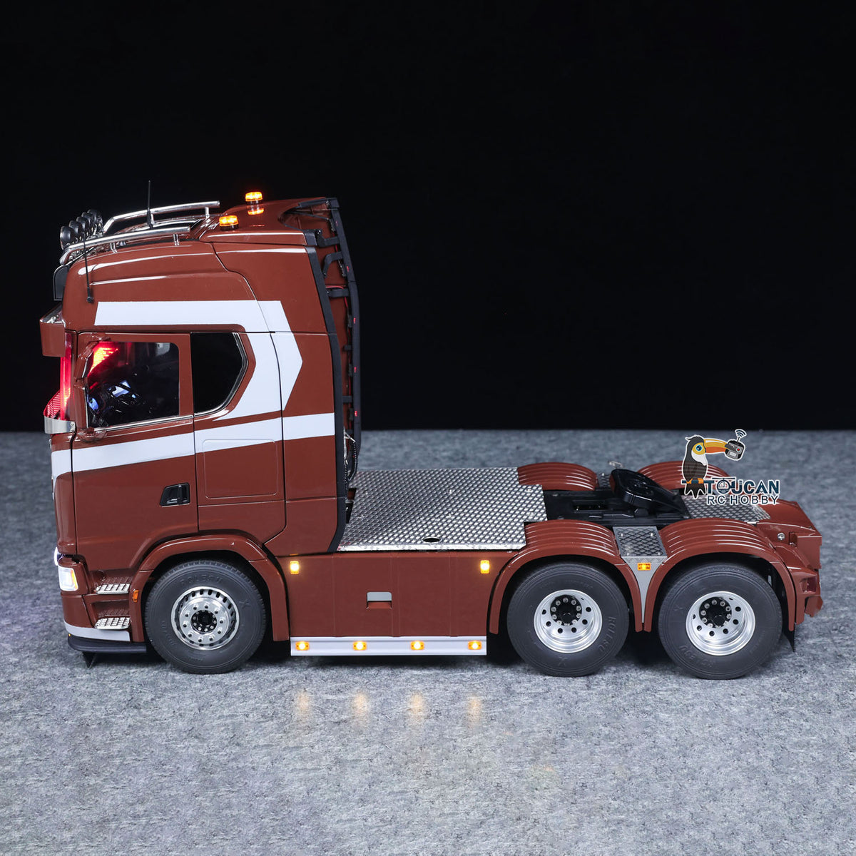 TOUCAN RC HOBBY  1/14 Remote Control Tractor Truck 770S 3Speed 6x2 Metal Chassis Axle Lock RC Lorry Vehicle Flysky ST8 Radio RTR Model
