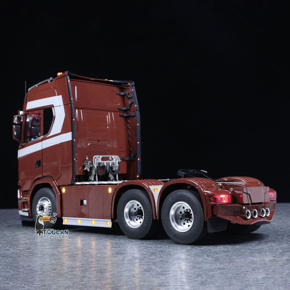 TOUCAN RC HOBBY  1/14 Remote Control Tractor Truck 770S 3Speed 6x2 Metal Chassis Axle Lock RC Lorry Vehicle Flysky ST8 Radio RTR Model