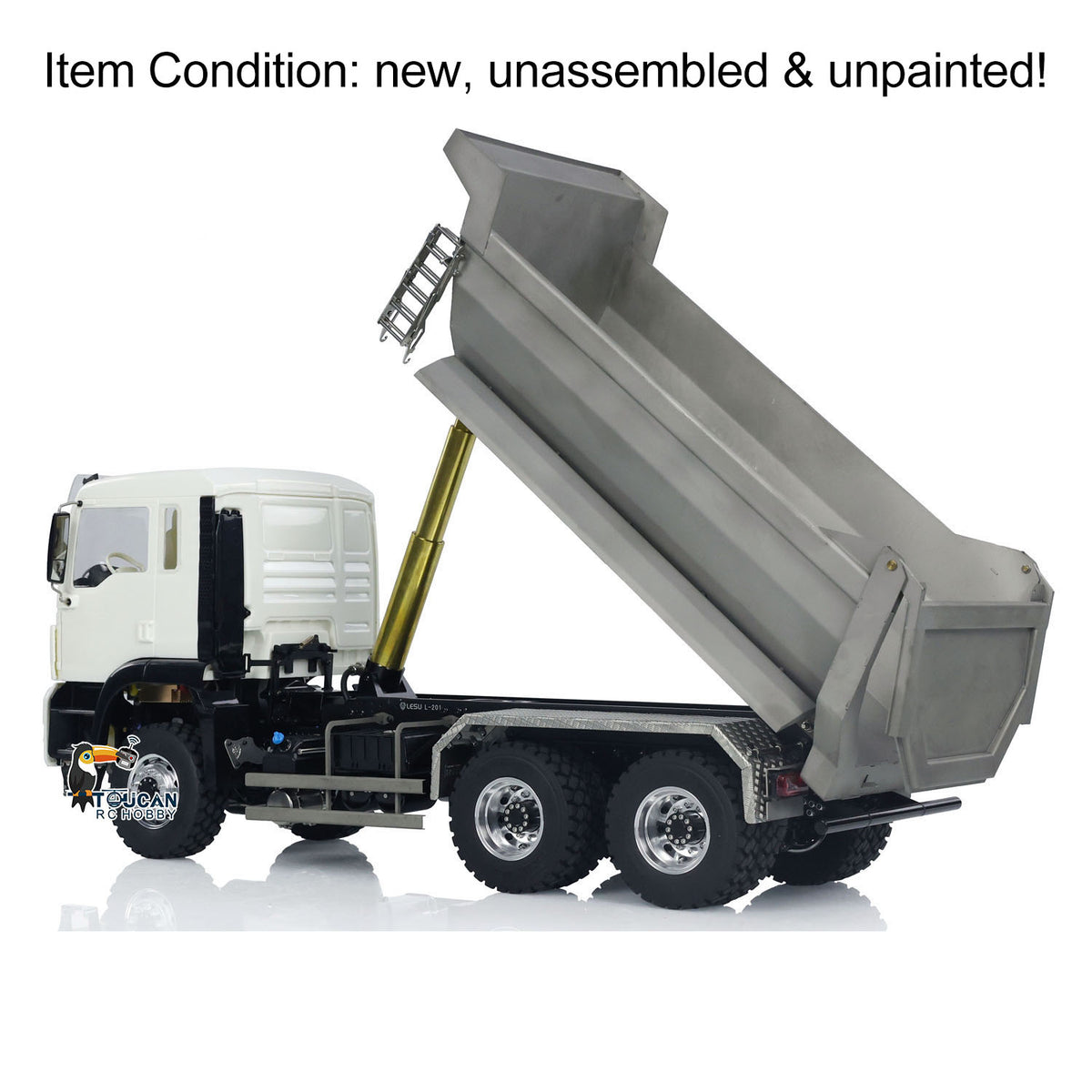 TOUCAN RC HOBBY LESU TGS Cabin 1/14 8*8/6*6 Metal RC Dumper Truck Hydraulic Contruction Vehicle 540 Brushed Motor Light Sound for Professional Model Hobbyists