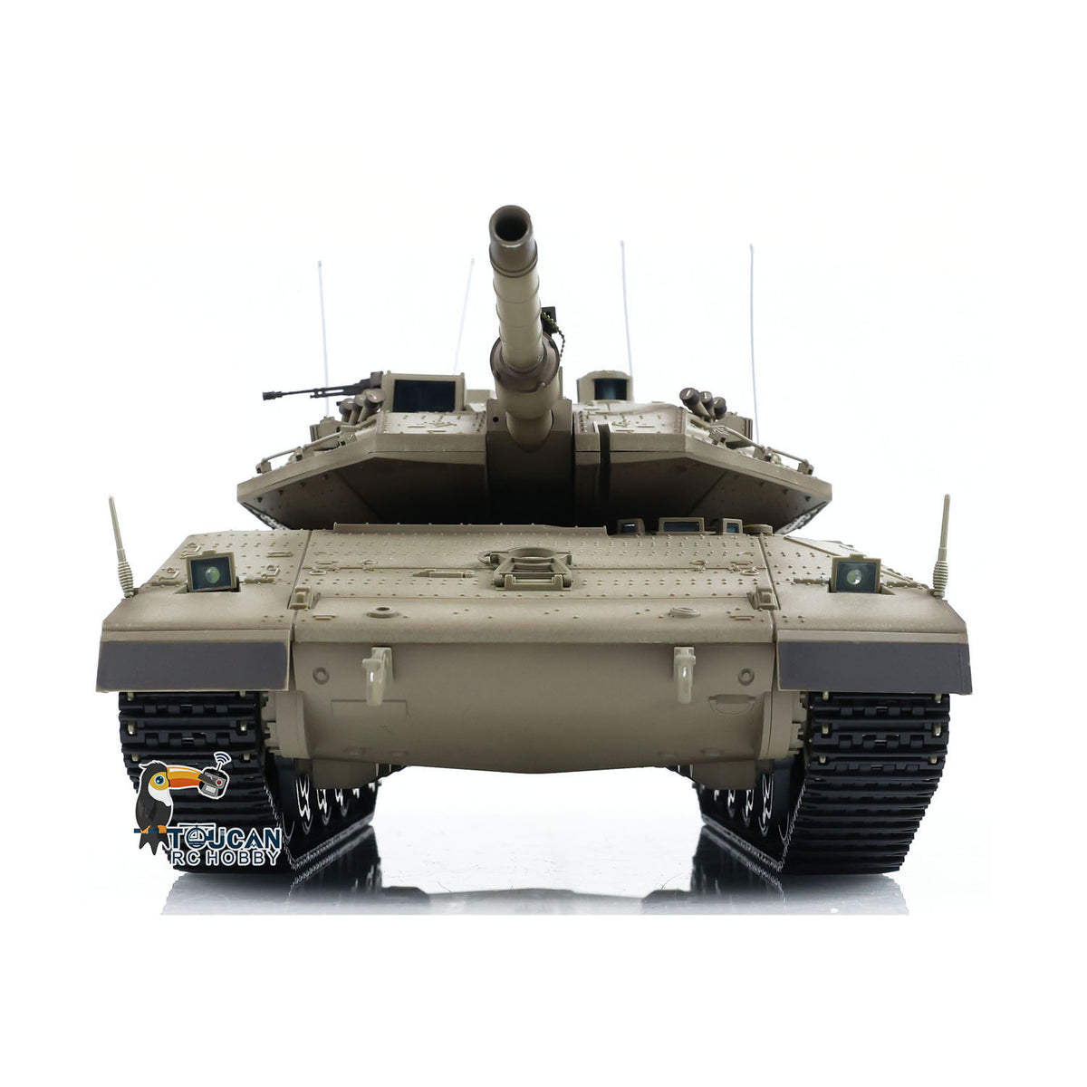 TOUCAN RC HOBBY Heng Long 1/16 RC Kampfpanzer IDF Merkava IV 3958 ferngesteuerter Militärpanzer Infrarot-Kampf BB-Schussfunktion Rauch zwei Akkus