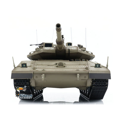 TOUCAN RC HOBBY Heng Long 1/16 RC Kampfpanzer IDF Merkava IV 3958 ferngesteuerter Militärpanzer Infrarot-Kampf BB-Schussfunktion Rauch zwei Akkus