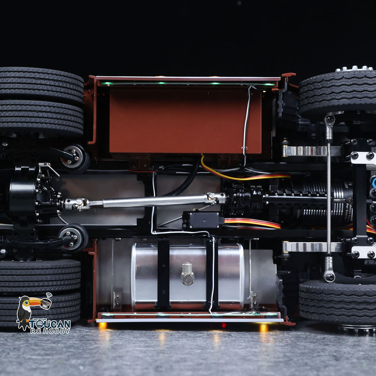 TOUCAN RC HOBBY  1/14 Remote Control Tractor Truck 770S 3Speed 6x2 Metal Chassis Axle Lock RC Lorry Vehicle Flysky ST8 Radio RTR Model
