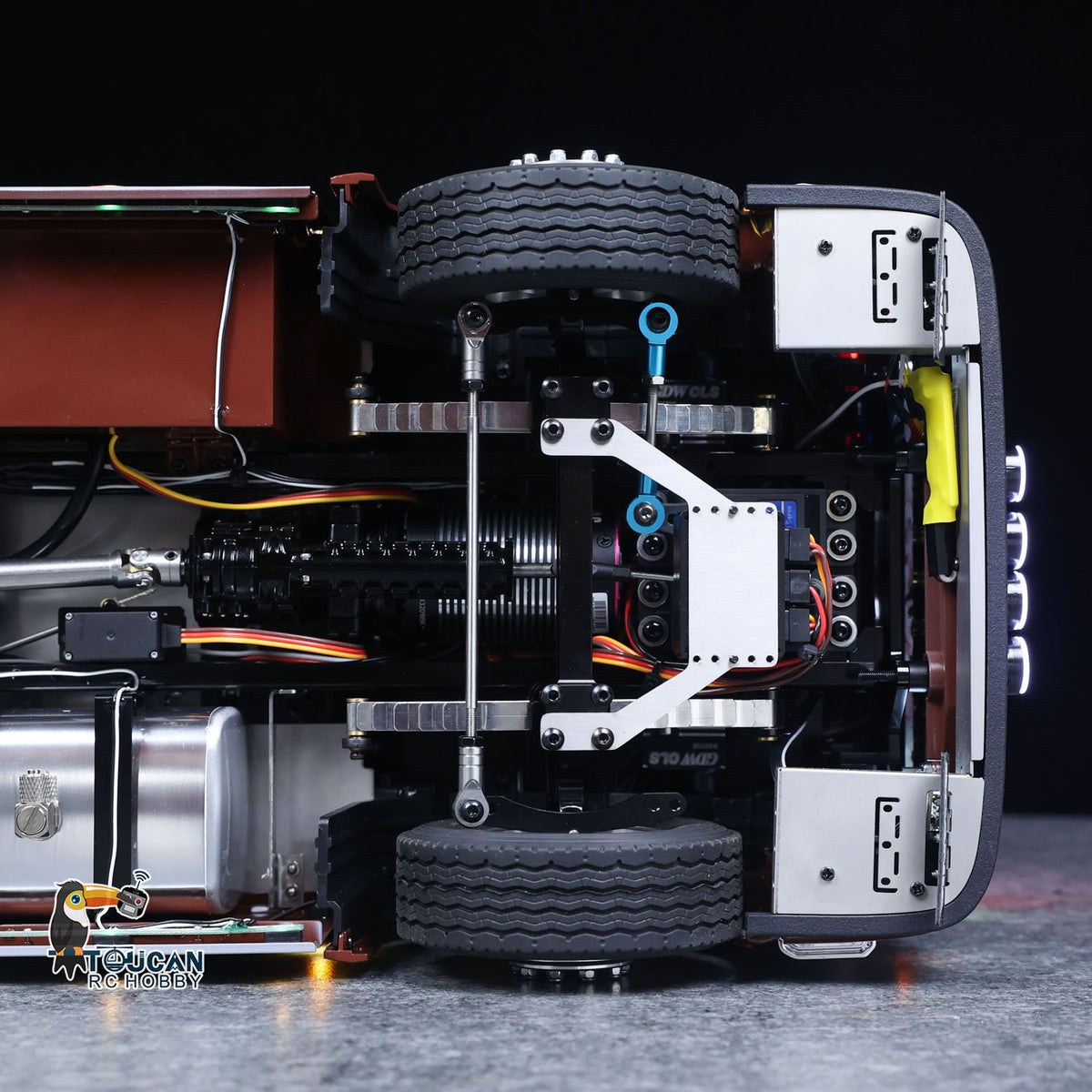 TOUCAN RC HOBBY  1/14 Remote Control Tractor Truck 770S 3Speed 6x2 Metal Chassis Axle Lock RC Lorry Vehicle Flysky ST8 Radio RTR Model