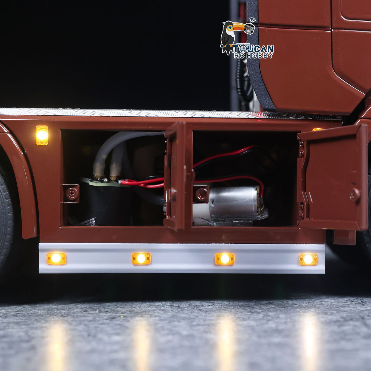 TOUCAN RC HOBBY  1/14 Remote Control Tractor Truck 770S 3Speed 6x2 Metal Chassis Axle Lock RC Lorry Vehicle Flysky ST8 Radio RTR Model