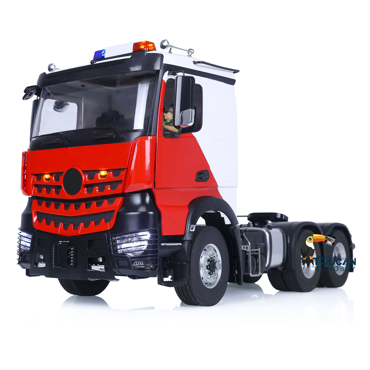 TOUCAN RC HOBBY LESU 1/14 RC Tractor Truck 6x6 1851 Electric Lorry Trucks Metal Chassis Differential Lock Axles Model