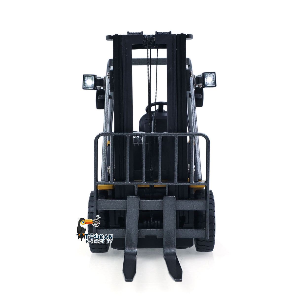 TOUCAN RC HOBBY HUINA 1/50 Electric Remote Control Forklift 9925 Mini Warehouse RC Model Desktop Level Light Sound Effect Battery